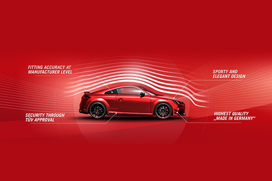 AERODYNAMICS - Speed, style, swag, and safety, ABT’s Aerodynamics solutions pack all! The cutting-edge German technology, combined with years of expertise in enhancing the power and style quotient of Audi, Volkswagen, Seat and Skoda results in knockout aerodynamics upgrades.