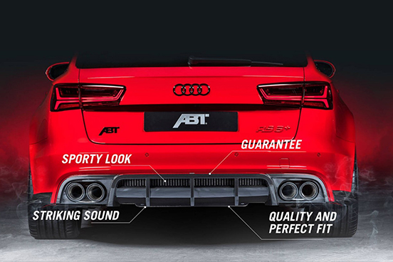 ABT EXHAUST TECHNOLOGY - An absolute head-turner, the ABT exhaust upgrade not only adds a powerful, sporty look to your car but also transforms your car’s sound into an ominous rumble. A perfect fit for Audi, Volkswagen, Seat, Skoda, the high-quality exhaust upgrades are fitted to perfection at Motor Edgevantage compliant to legislative guidelines imposed by Land Transport Authority (LTA).