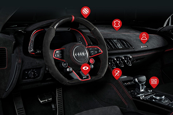 ABT INDIVIDUAL INTERIOR - Give your beloved Audi, Volkswagen, Seat, Skoda the makeover of your dreams. Get in touch with us to discuss even the tiniest details of your car’s styling and upgrade. From selecting the leather upholstery to choosing the carbon fibre finish, the bespoke possibilities are boundless with ABT’s signature tuning and individualisation options.
